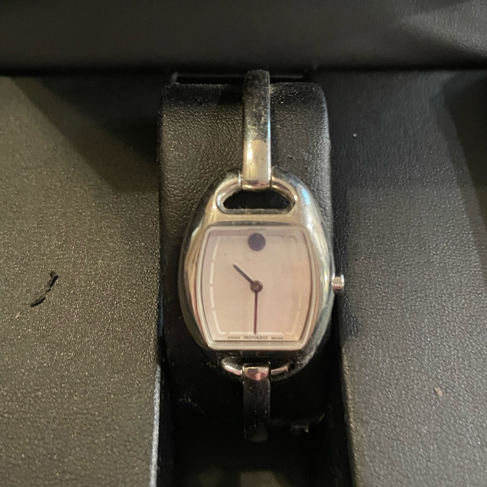 Movado Silver and Black Smartwatch